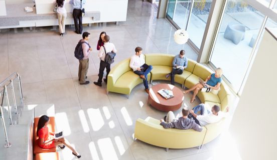 meeting with business people