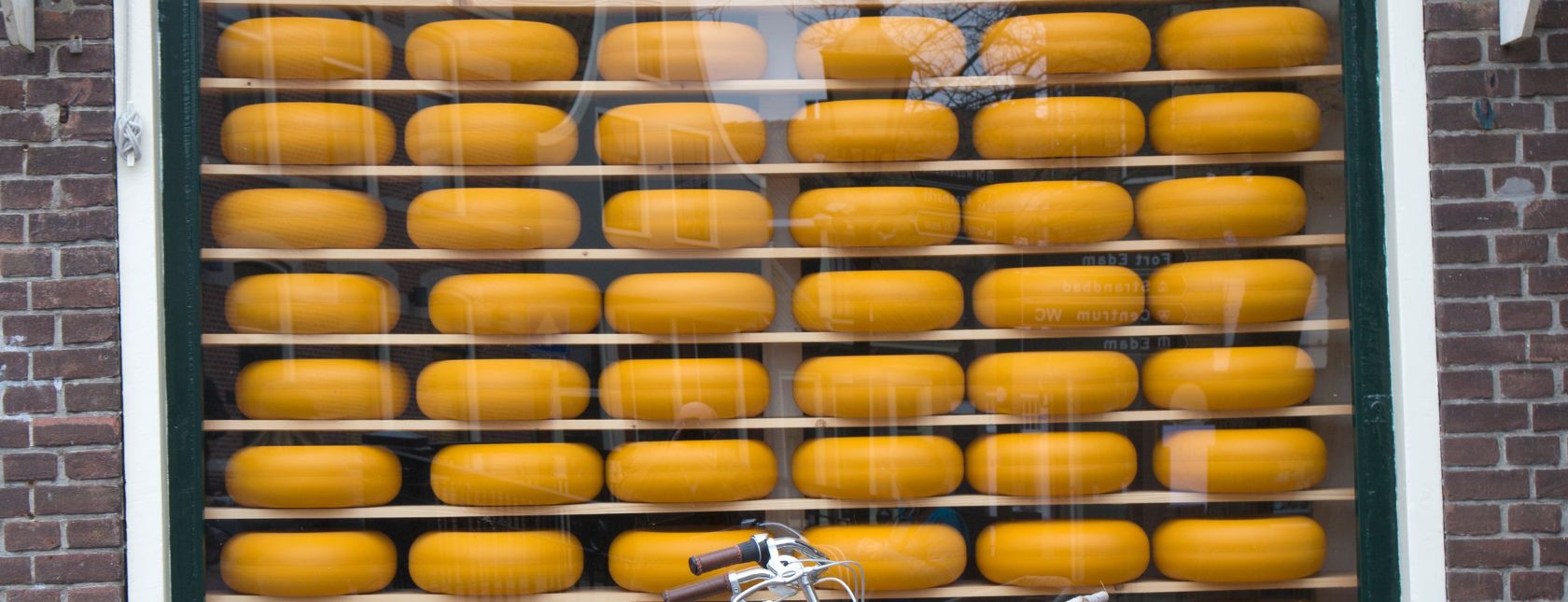 Cheese shop window