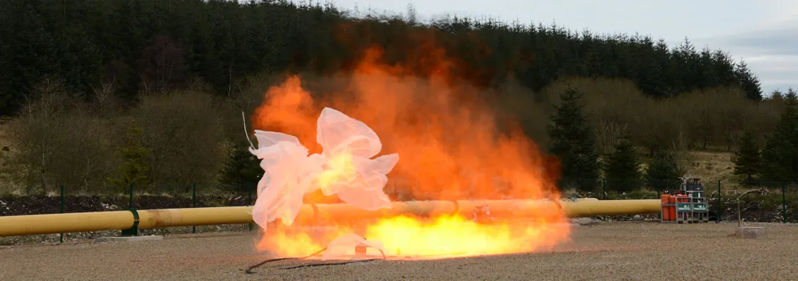 H2 deflagration at Spadeadam Testing and Research, Cumbria, UK