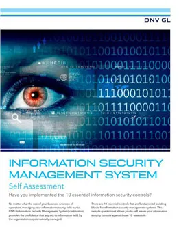 ISO/IEC 27001 self-assessment 